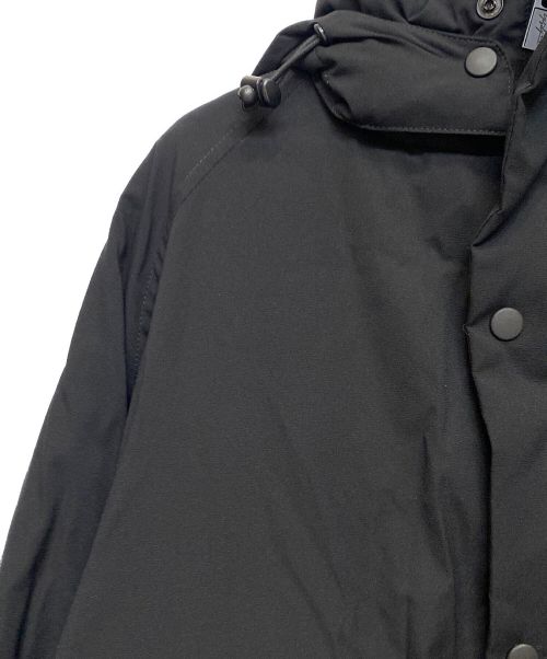YOHJI YAMAMOTO（ヨウジヤマモト）YOHJI YAMAMOTO (ヨウジヤマモト) フーデッドダウンジャケット ブラック サイズ:4の古着・服飾アイテム