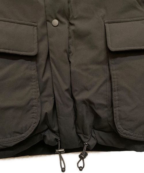 YOHJI YAMAMOTO（ヨウジヤマモト）YOHJI YAMAMOTO (ヨウジヤマモト) フーデッドダウンジャケット ブラック サイズ:4の古着・服飾アイテム