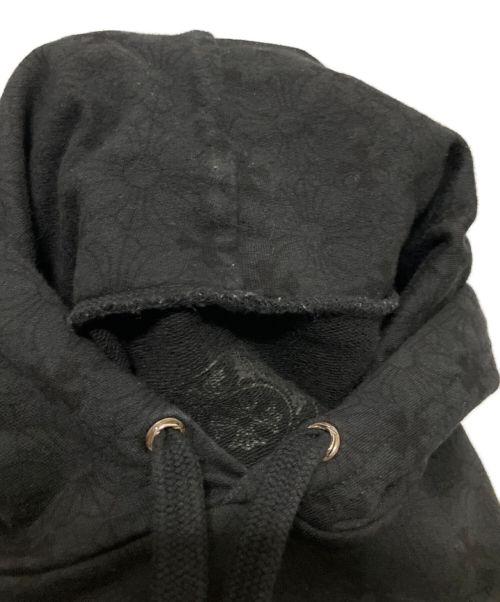 CHROME HEARTS（クロムハーツ）CHROME HEARTS (クロムハーツ) バックホースシュープリントCHプラスプルオーバーパーカー ブラック サイズ:Lの古着・服飾アイテム
