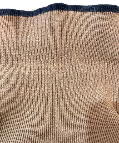 FENDI（フェンディ）FENDI (フェンディ) ズッカタートルネックニット ブラウン×ブラック サイズ:50の古着・服飾アイテム