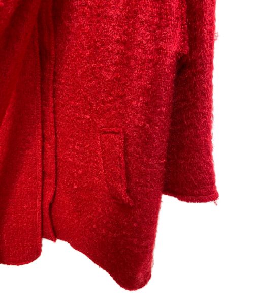 DOLCE & GABBANA（ドルチェ＆ガッバーナ）DOLCE & GABBANA (ドルチェ＆ガッバーナ) モヘアコート レッド サイズ:36の古着・服飾アイテム