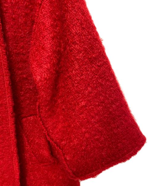DOLCE & GABBANA（ドルチェ＆ガッバーナ）DOLCE & GABBANA (ドルチェ＆ガッバーナ) モヘアコート レッド サイズ:36の古着・服飾アイテム