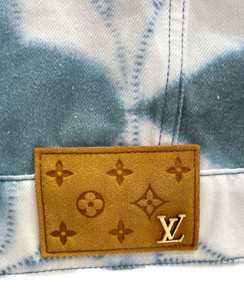 LOUIS VUITTON（ルイ ヴィトン）LOUIS VUITTON (ルイ ヴィトン) モノグラムシボリプリンテッドジャケット  ホワイト×ブルー サイズ:50の古着・服飾アイテム