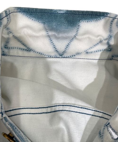 LOUIS VUITTON（ルイ ヴィトン）LOUIS VUITTON (ルイ ヴィトン) モノグラムシボリプリンテッドジャケット  ホワイト×ブルー サイズ:50の古着・服飾アイテム