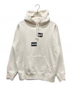 SUPREME×COMME des GARCONS SHIRTシュプリーム×コムデギャルソンシャツ）の古着「CDG SHIRT BOX LOGO SWEATSHIRT」｜ホワイト