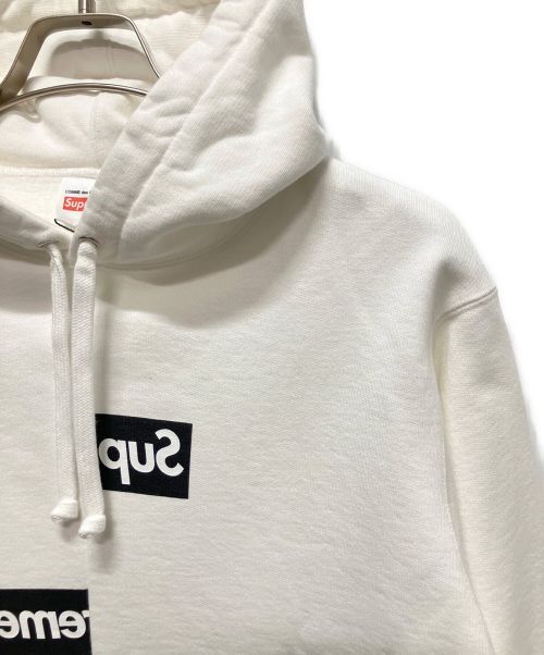 SUPREME（シュプリーム）SUPREME (シュプリーム) COMME des GARCONS SHIRT (コムデギャルソンシャツ) CDG SHIRT BOX LOGO SWEATSHIRT ホワイト サイズ:Mの古着・服飾アイテム