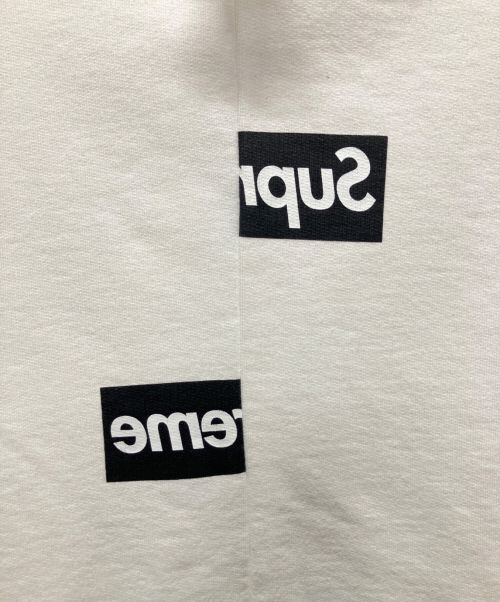 SUPREME（シュプリーム）SUPREME (シュプリーム) COMME des GARCONS SHIRT (コムデギャルソンシャツ) CDG SHIRT BOX LOGO SWEATSHIRT ホワイト サイズ:Mの古着・服飾アイテム