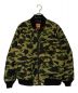 A BATHING APE（アベイシングエイプ）の古着「1ST CAMO NYLON TWILL MA-1」｜グリーン