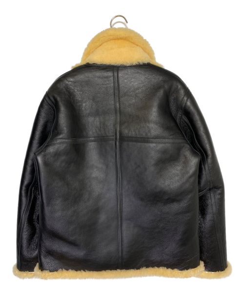 SEVESKIG（セヴシグ）SEVESKIG (セヴシグ) AMERICAN MOUTON REVERSIBLE BOA JACKET ブラック×ベージュ サイズ:SIZE Sの古着・服飾アイテム