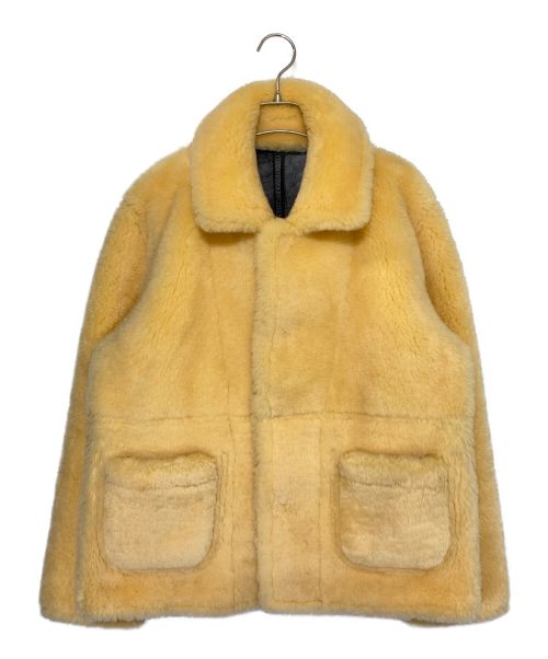 SEVESKIG（セヴシグ）SEVESKIG (セヴシグ) AMERICAN MOUTON REVERSIBLE BOA JACKET ブラック×ベージュ サイズ:SIZE Sの古着・服飾アイテム