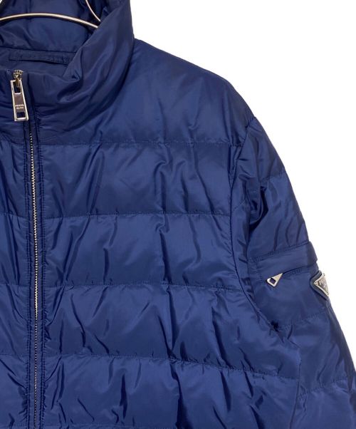 PRADA（プラダ）PRADA (プラダ) プレートダウンジャケット ブルー サイズ:48の古着・服飾アイテム