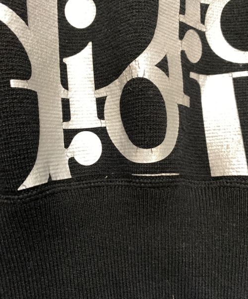 Dior（ディオール）Dior (ディオール) 総柄プリントニット ブラック×シルバー サイズ:XSの古着・服飾アイテム