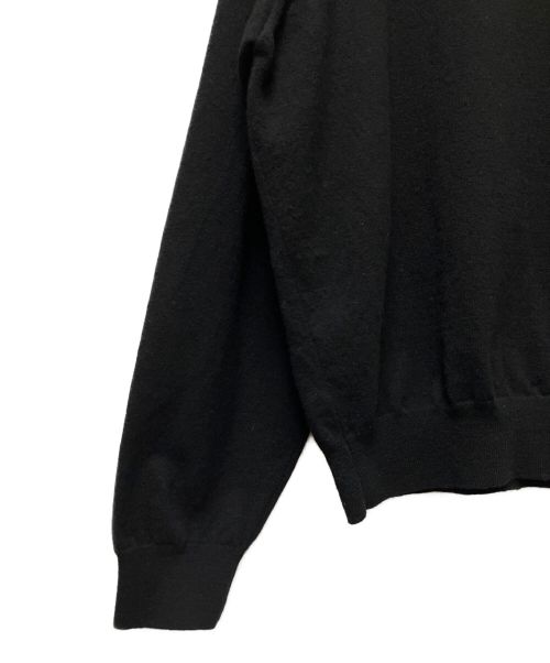 BALENCIAGA（バレンシアガ）BALENCIAGA (バレンシアガ) BBロゴ刺繍ショルダーデザインニット ブラック サイズ:Sの古着・服飾アイテム