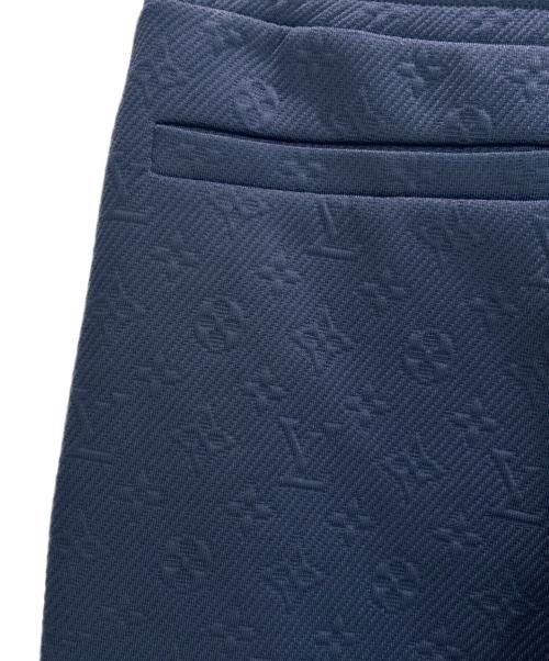 LOUIS VUITTON（ルイ ヴィトン）LOUIS VUITTON (ルイ ヴィトン) エンボス加工 モノグラム スウェットパンツ ネイビー サイズ:XSの古着・服飾アイテム