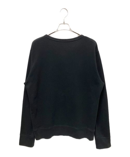GUCCI（グッチ）GUCCI (グッチ) ダメージ加工クルーネック スウェット ブラック サイズ:Lの古着・服飾アイテム