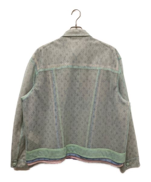 LOUIS VUITTON（ルイ ヴィトン）LOUIS VUITTON (ルイ ヴィトン) モノグラムメッシュジャケット ライトグリーン サイズ:52の古着・服飾アイテム