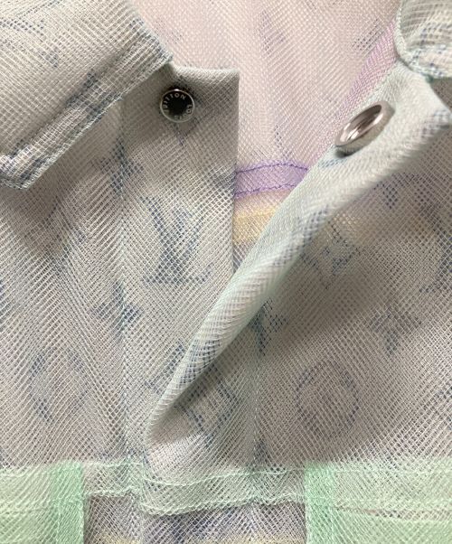 LOUIS VUITTON（ルイ ヴィトン）LOUIS VUITTON (ルイ ヴィトン) モノグラムメッシュジャケット ライトグリーン サイズ:52の古着・服飾アイテム