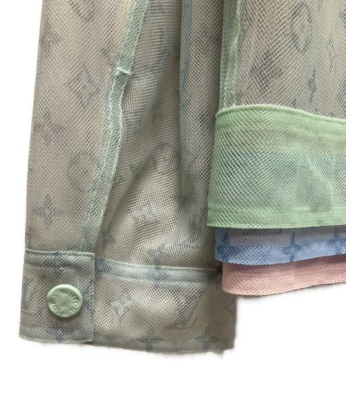 LOUIS VUITTON（ルイ ヴィトン）LOUIS VUITTON (ルイ ヴィトン) モノグラムメッシュジャケット ライトグリーン サイズ:52の古着・服飾アイテム