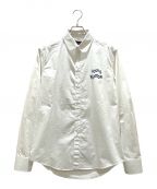 LOUIS VUITTONルイ ヴィトン）の古着「Logo print shirt」｜ホワイト×ネイビー
