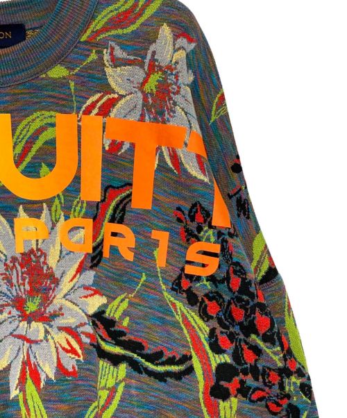 LOUIS VUITTON（ルイ ヴィトン）LOUIS VUITTON (ルイ ヴィトン) ブルームスペースダイジャガードセーター マルチカラー サイズ:XSの古着・服飾アイテム