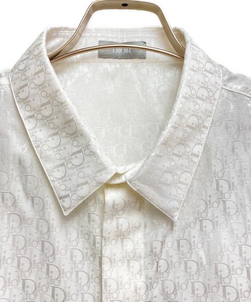 Dior（ディオール）Dior (ディオール) オブリークドレスシャツ （OBLIQUE DRESS SHIRT） ホワイト サイズ:42の古着・服飾アイテム