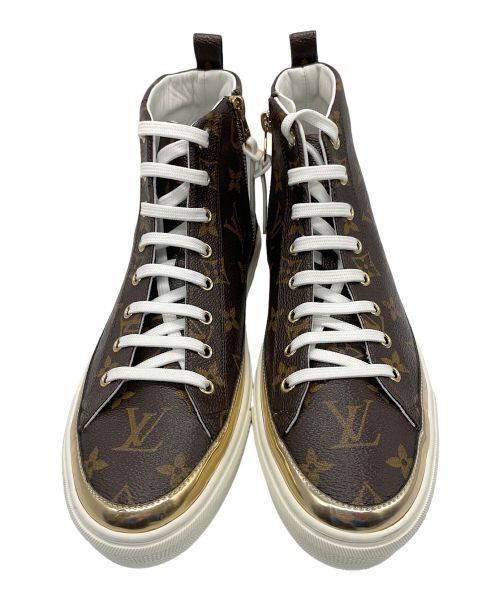 LOUIS VUITTON（ルイ ヴィトン）LOUIS VUITTON (ルイ ヴィトン) モノグラムハイカットスニーカー ブラウン サイズ:41の古着・服飾アイテム