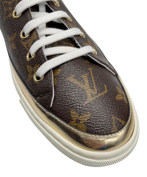 LOUIS VUITTON（ルイ ヴィトン）LOUIS VUITTON (ルイ ヴィトン) モノグラムハイカットスニーカー ブラウン サイズ:41の古着・服飾アイテム