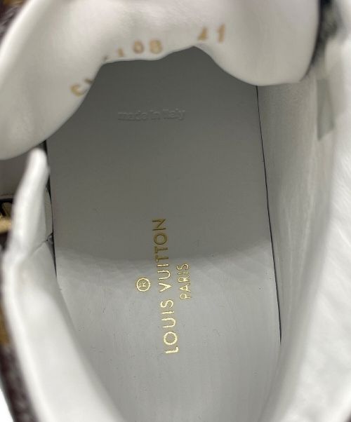 LOUIS VUITTON（ルイ ヴィトン）LOUIS VUITTON (ルイ ヴィトン) モノグラムハイカットスニーカー ブラウン サイズ:41の古着・服飾アイテム