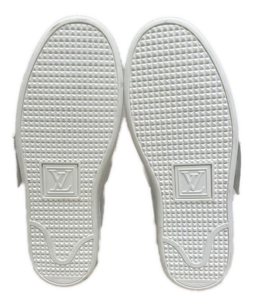 LOUIS VUITTON（ルイ ヴィトン）LOUIS VUITTON (ルイ ヴィトン) フロントロゴローカットスニーカー ホワイト×ピンク サイズ:36の古着・服飾アイテム