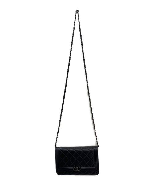 CHANEL（シャネル）CHANEL (シャネル) チェーンウォレット ブラックの古着・服飾アイテム
