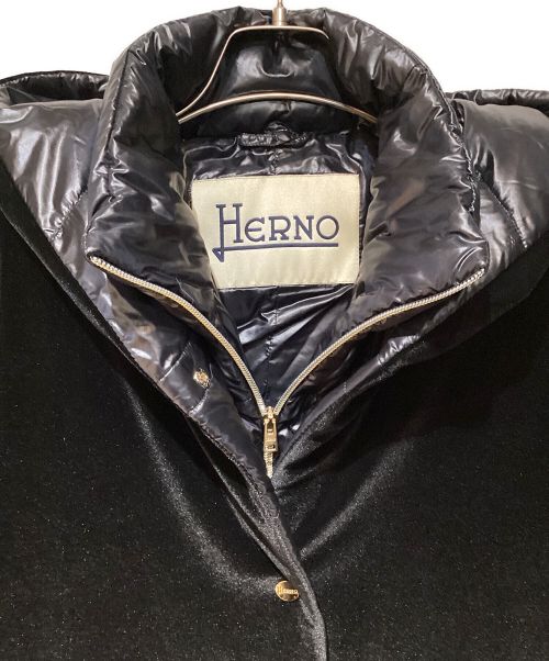 HERNO（ヘルノ）HERNO (ヘルノ) 2piece Down jacket (2ピースダウンジャケット) ブラック サイズ:42の古着・服飾アイテム