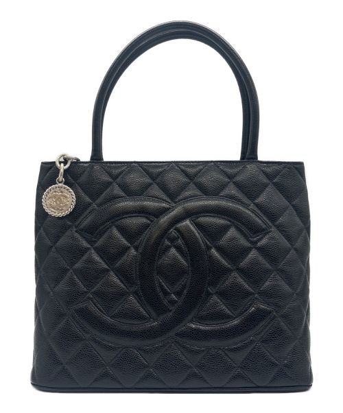 CHANEL（シャネル）CHANEL (シャネル) 2000s メダリオン ココ マトラッセ 復刻バッグ ブラック サイズ:30の古着・服飾アイテム