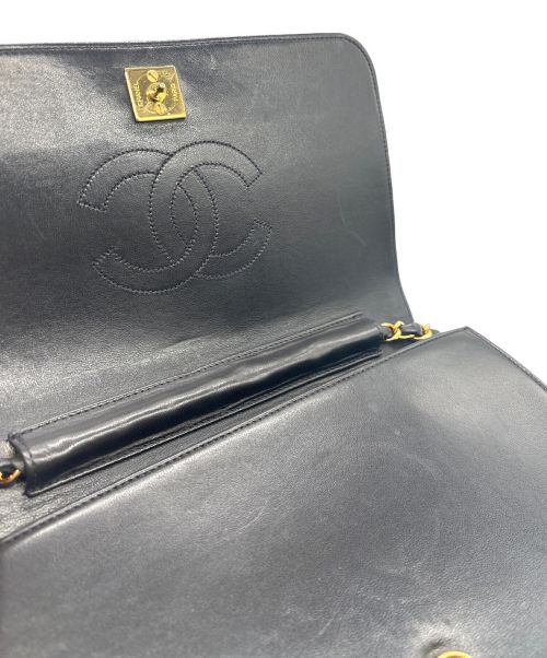 CHANEL（シャネル）CHANEL (シャネル) マトラッセ 23 フルフラップ チェーンショルダーバッグ ブラック サイズ:23の古着・服飾アイテム