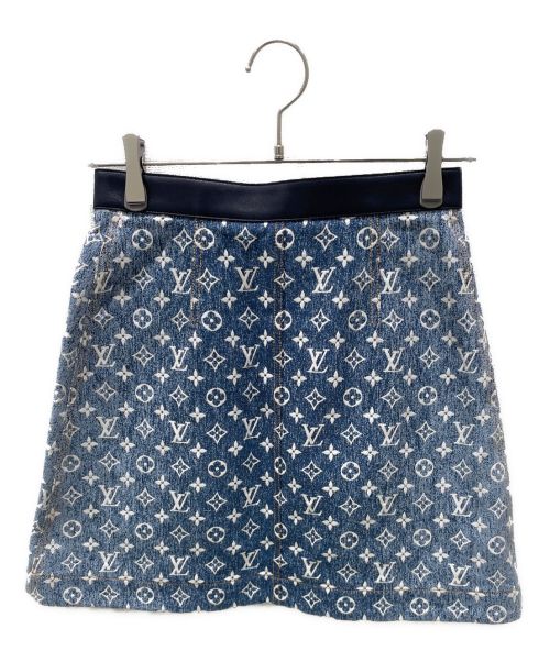 LOUIS VUITTON（ルイ ヴィトン）LOUIS VUITTON (ルイ ヴィトン) モノグラムデニムミニスカート ブルー サイズ:36の古着・服飾アイテム