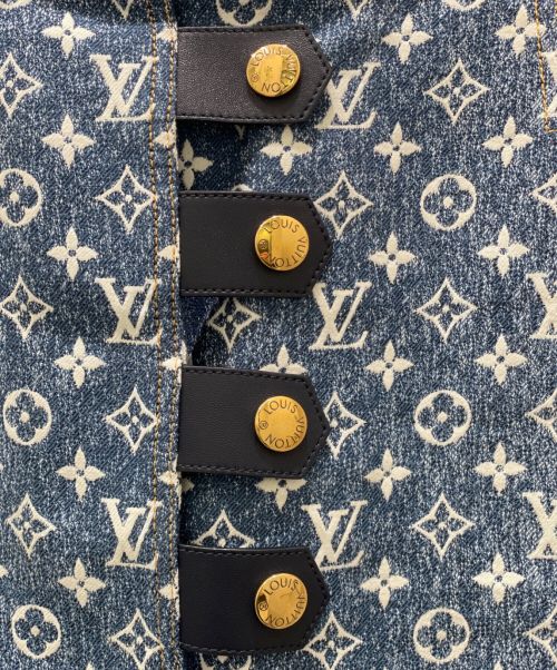 LOUIS VUITTON（ルイ ヴィトン）LOUIS VUITTON (ルイ ヴィトン) モノグラムデニムミニスカート ブルー サイズ:36の古着・服飾アイテム