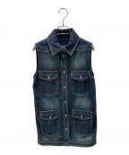 CHANELシャネル）の古着「Sleeveless Denim Dress」｜インディゴ
