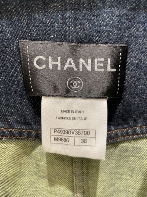 CHANEL（シャネル）CHANEL (シャネル) Sleeveless Denim Dress インディゴ サイズ:36の古着・服飾アイテム