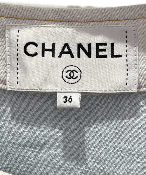 CHANEL（シャネル）CHANEL (シャネル) デニムワンピース ブルー サイズ:36の古着・服飾アイテム