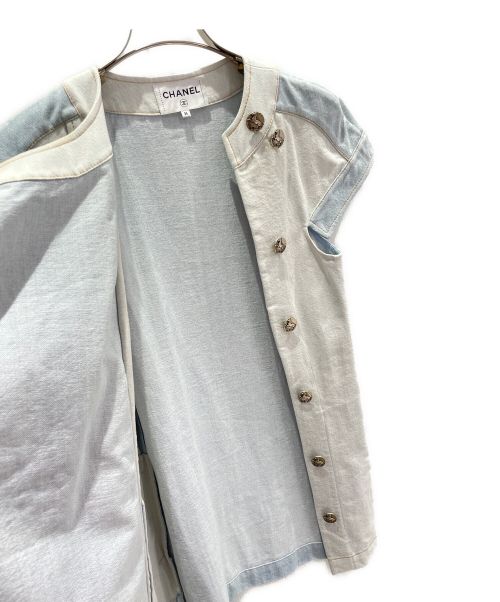 CHANEL（シャネル）CHANEL (シャネル) デニムワンピース ブルー サイズ:36の古着・服飾アイテム