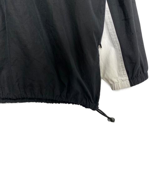 BALENCIAGA（バレンシアガ）BALENCIAGA (バレンシアガ) ロゴプリントトラックジャケット ブラック×ホワイト サイズ:44の古着・服飾アイテム