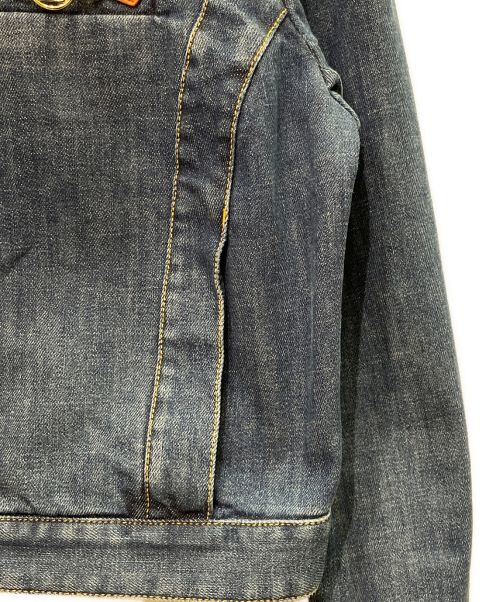 LOUIS VUITTON（ルイ ヴィトン）LOUIS VUITTON (ルイ ヴィトン) レトロオーガニックコットンデニムジャケット インディゴ サイズ:38の古着・服飾アイテム