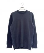 LOUIS VUITTONルイ ヴィトン）の古着「カシミヤ×ウール モノグラム ニット プルオーバー」｜ネイビー×ブルー