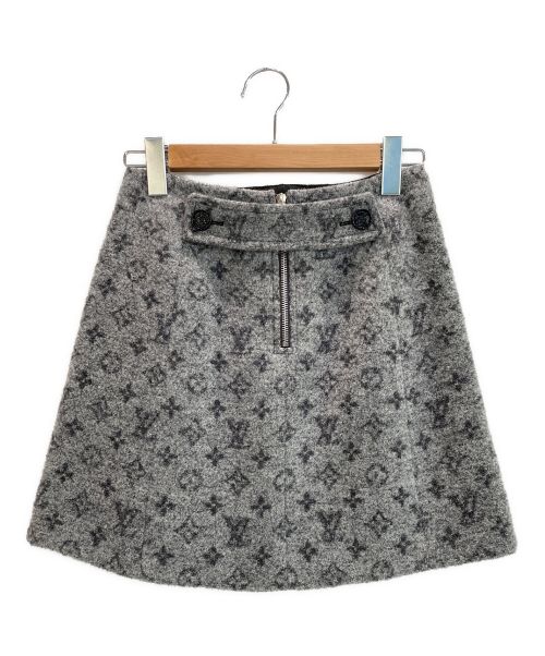 LOUIS VUITTON（ルイ ヴィトン）LOUIS VUITTON (ルイ ヴィトン) モノグラム マルタンガール スカート グレー サイズ:34の古着・服飾アイテム