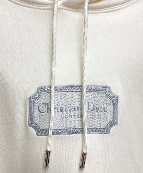 Dior（ディオール）Dior (ディオール) 23SS エンブロイダリープルオーバーパーカー アイボリー サイズ:XXLの古着・服飾アイテム