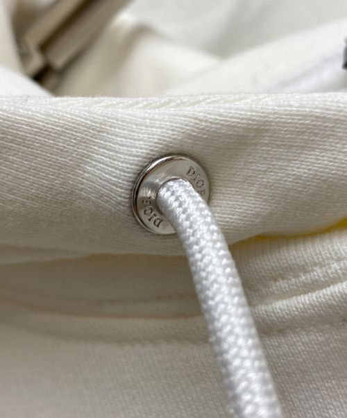 Dior（ディオール）Dior (ディオール) 23SS エンブロイダリープルオーバーパーカー アイボリー サイズ:XXLの古着・服飾アイテム