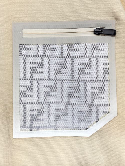 FENDI（フェンディ）FENDI (フェンディ) ポケットロゴニット アイボリー サイズ:46の古着・服飾アイテム