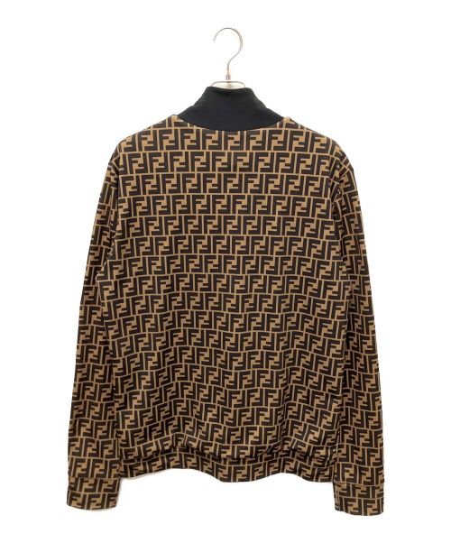 FENDI（フェンディ）FENDI (フェンディ) ズッカパターンモノグラムトラックジャケット ブラウン サイズ:XXLの古着・服飾アイテム