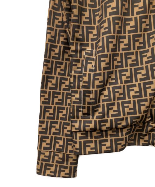 FENDI（フェンディ）FENDI (フェンディ) ズッカパターンモノグラムトラックジャケット ブラウン サイズ:XXLの古着・服飾アイテム
