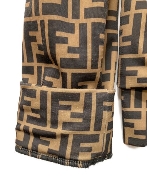 FENDI（フェンディ）FENDI (フェンディ) ズッカパターンモノグラムトラックジャケット ブラウン サイズ:XXLの古着・服飾アイテム