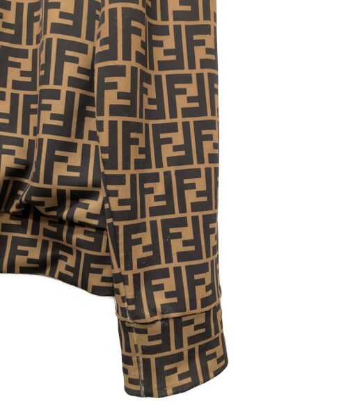 FENDI（フェンディ）FENDI (フェンディ) ズッカパターンモノグラムトラックジャケット ブラウン サイズ:XXLの古着・服飾アイテム